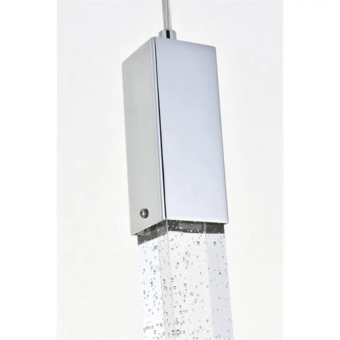 Modern 13 Light Chrome Pendant Chandelier With Brilliant Crystals That Truly Hits Different In Large Rooms And Makes Every Dinner Party A Total Vibe Upgrade At Home - close-up view of chrome and crystal design