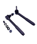 Adjustable Outer Tie Rod Ends Kit Beefed Up Forged Steel And Heim Joint Bearings For Porsche 996 997 Bump Steer Correction with hardware.