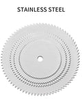 11 Piece Mini HSS Circular Saw Blade Set For Rotary Tools With stainless steel cutting discs shown stacked