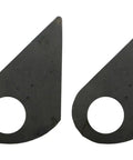 Pair of Beefy Weld On Steel Ramp Gate Holder Hinges For Equipment Trailers Teardrop Gates Heavy Duty Construction