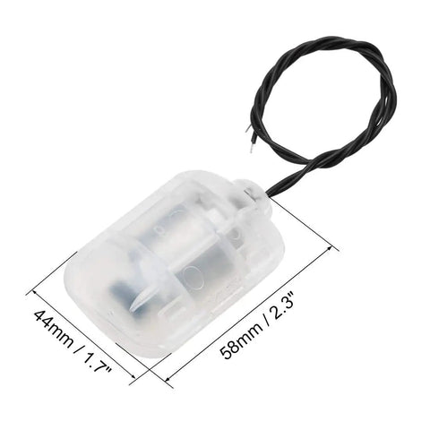12V DC Vibration Motor Set With 4000 RPM Mini Massager Vibe Motors In White Shell 58x44x30mm Two-Piece Pack 7.9 Inch Cable