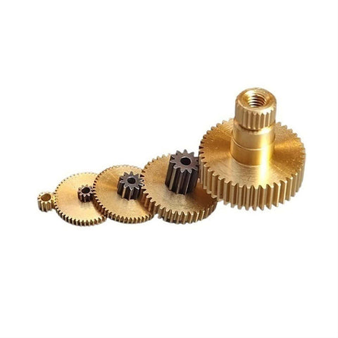 0.35 Module 43 Tooth Copper Gear Shaft M3 Internal Screw Gearbox Precision Micro Copper Gear for RC Cars and Micro Models