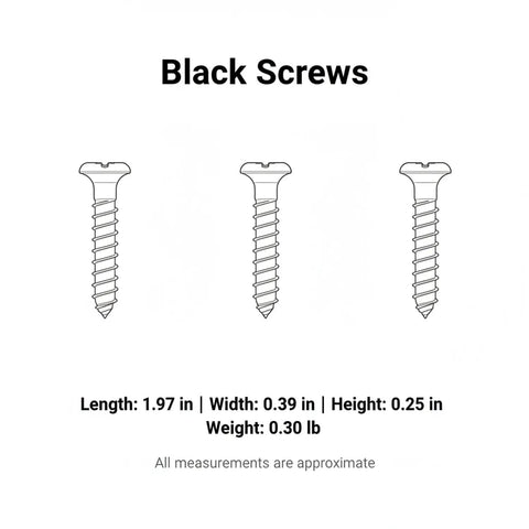 Self Tapping Screws For PC Case Installation Carbon Steel Fastener Kit with black oxide finish and assorted lengths