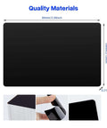 Front view of black metal blank for laser engraving, 86x54mm, 0.21mm thick
