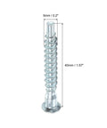 Confirmat Screws Set 20 50 100 Pcs Zinc Plated Hex Socket Countersunk Self Tapping For Furniture And Woodworking 7x59mm close-up