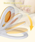 Two In One Toilet Seat With Cover Featuring Soft Close Slow Falling Lid And Quick Release Panel For Effortless Cleaning Plus Toddler Training Insert No Sweat Installation Smooth Bathroom Game Changer Fixtures showing slow closing lid in motion.