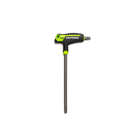 Quarter-inch T-handle from Nine Piece SAE Hex T Handle Driver Set With Bi Directional Torque And RPT Technology To Prevent Rounding S2 Steel Build