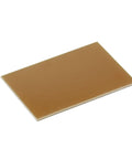Five Piece FR4 Copper Clad PCB Boards Single Sided Blank For DIY Electronics Etching And Circuit Projects Great For Hobbies Pack Includes 70mm By 50mm By 1.5mm, single board angled view
