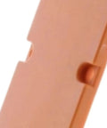 Close-up of Throat Plate Replacement for Miter Saw Plug-And-Play Direct Fit R41221 R4123 R4123T, flush surface, easy install detail.
