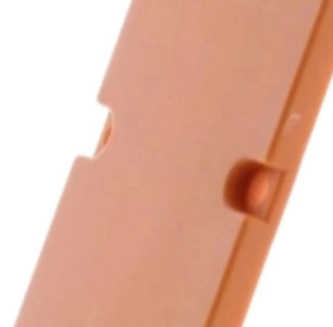 Close-up of Throat Plate Replacement for Miter Saw Plug-And-Play Direct Fit R41221 R4123 R4123T, flush surface, easy install detail.