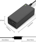 24V 4A Power Supply Adapter for AMS2 Pro Bambu Lab Automatic Material With Fire-Resistant Housing And Rock Solid Safety Protections Against Overvoltage Overcurrent Short Circuit And Overheating CE FCC RoHS Certified Quiet Reliable DC Output, black 14cm adapter