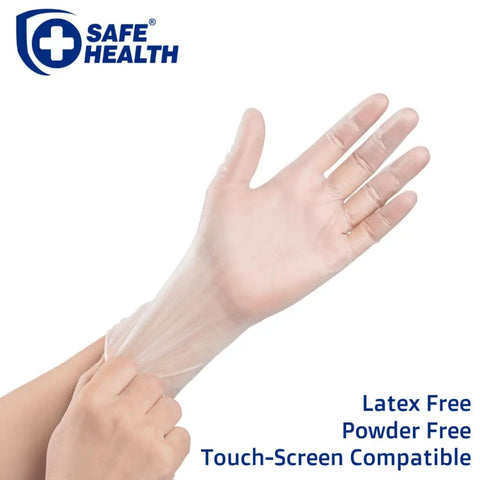 Vinyl Exam Gloves Pro Grade Latex Free Powder Free Clear Disposable Gloves Case Of 1000 Medium 3.5 Mil Medical Grade For Nursing Office Kitchen Pet Care Cleaning And Household Tasks