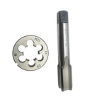 Pro Grade M25 X 1.5 Tap And Die Set RH Right Hand Threading Tool for metalwork, high-speed steel, includes M25x1.5 thread tap and round die