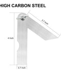 Kickass Compact Sliding T Bevel Gauge Protractor 4 Inch Mini Angle Finder in high carbon steel with measurements displayed.