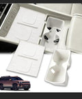 Hyundai Santa Fe 2024 2025 2026 Cup Holder Insert With Wireless Charging Pad Protector White Interior 2 Pack