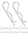 Heavy Duty Stainless Steel Cotter Pins With Wavy R Shape Design For Secure Fastening And Anti Loosening Industrial Hitch Applications Precision Made Easy To Install and Remove Every Time No Tools Needed, showcasing various sizes of stainless steel pins on a white background.