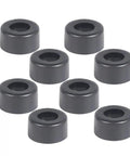 Conical Rubber Foot Pads With Stainless Steel Inserts Anti Slip Floor Protectors For Speaker Cabinets Furniture Tables 8 Pack 30x10mm Black
