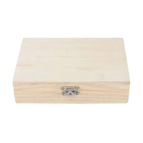 Five Piece Forstner Drill Bit Set Featuring Adjustable Depth Range Premium woodworking hole saws in a wood storage box.