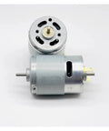 RS-385PH-18100 Mini Dual Shaft DC Motor, 6V-24V, high speed, dual axis, 28mm size, 2.3mm output shaft for RC cars, drones
