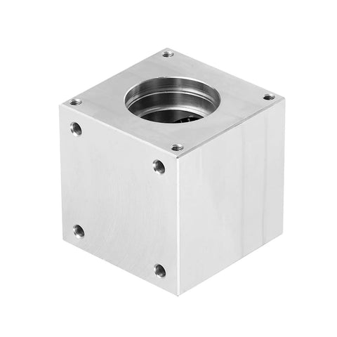 Right Angle Bevel Gearbox 1 To 1 90 Degree Output For DIY Projects With 20 Teeth, 1 Module, 10mm Shaft, Aluminum Frame, Keyway Bore