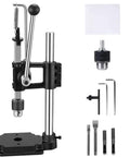 Leather Hole Puncher Hand Press For DIY Crafting Projects Heavy Duty Punch Tool Adjustable Height Ductile Iron Base Black