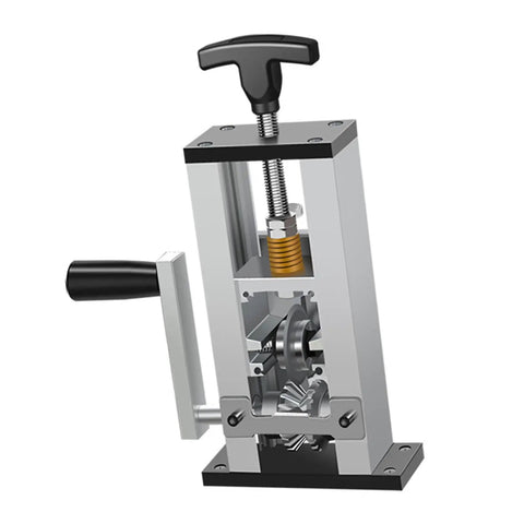 Premium Grade Drill Powered Wire Stripper Machine For Copper Cable With Manual Crank Option, silver aluminum stripping tool.