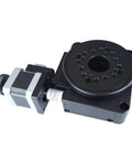 Motorized Rotary Positioning Stage PTGD201 Top Notch Precision Electric Rotary Table with Angle Plate, 100mm Bearing, 45kg Load