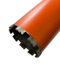 5 Inch Wet Core Diamond Drill Bits For Concrete And Masonry With One And One Quarter To Seven Threaded Arbor, drill head view