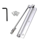 Adjustable Aluminum Door Closer with Spring Action and installation tools