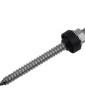 M10 Hanger Bolts Kit With EPDM Seal For A2 Stainless Locking Nut And Adapter For Solar Panel Roof Mounting System Silver 250mm