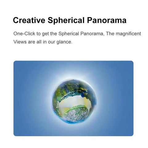Alt Tag: Creative spherical panorama landscape with Pro Grade 4K Quad Copter Drone With 2 Axis Gimbal For Crystal Clear Footage