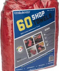 60 Pack 14 By 14 Inch Heavy Duty Shop Towels Red Virgin Cotton Absorbent Reusable Washable Wipes For Oil Grease Water And Chemicals Will Not Scratch Delicate Surfaces pack.