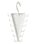Slick V Shaped Double Sided Clothes Hanger With Twelve Hooks For Dig Free Closet Organization And Rotating Wardrobe Storage, white design