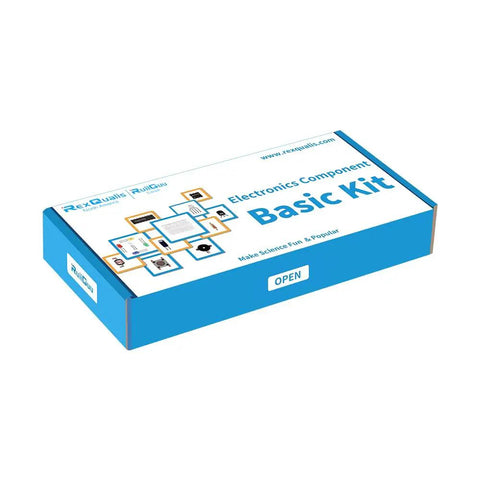 All In One Tinker Ready Starter Electronics Kit With Power Supply Module Breadboard 300 Plus Components Jumpers LEDs Resistors And More Safely Packed in Blue Box