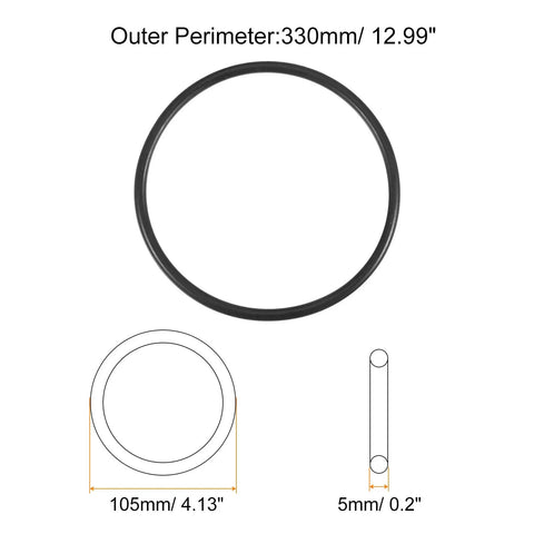 Go To Universal Sewing Machine Motor Stretch Belt Set Five Pcs 330mm Perimeter 13 Inches Three Sixteenth Inch Thick Nitrile Rubber