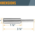 Killer Heavy Duty Ten Piece Router Template Bushing Guide Set With Centering Pin And Cone Tool for Smooth Sailing Woodworking dimensions, 3 1/8 inch length