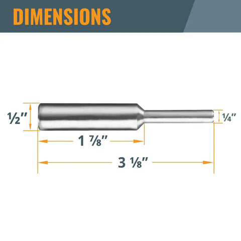 Killer Heavy Duty Ten Piece Router Template Bushing Guide Set With Centering Pin And Cone Tool for Smooth Sailing Woodworking dimensions, 3 1/8 inch length