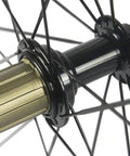 38 And 25mm Carbon Wheelset For 700c Clincher With Basalt Braking Surface, Shimano 8 9 10 11 Speed Compatible Cassette Body close-up