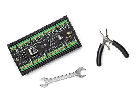 Portenta Machine Control Industrial Beast Controller For Automation Robotics And IoT With Dual Core Processor, shown with tools