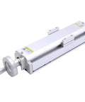 Hardcore Dual Axis Ball Screw Linear Actuator Featuring A Slick Glide System And Totally Sealed Dustproof Cover For Tough Sliding Table Rigs With 1100Mm Stroke Range, close-up view of precision actuator.