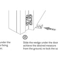 Illustration of Zinc Alloy Concealed Hinge With 3D Adjustable Alignment for height adjustment on cabinets and doors
