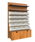 Heavy Duty Seven Tier Storage Rack, Adjustable Garage Shelving Unit With Wood Plank Surfaces, Built Tough To Carry Two Thousand Lbs, Prime Space Saver For Workshops And Main Home Organizing with multiple storage bins.