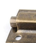 Close-up view of WUUWCHODC Stainless Steel Sliding Security Snap Lock Door Gate Latch detail showing the sturdy mechanism.