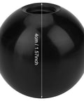 Plastic Spherical Knob Set 6 Pack Black Ball Lever Handles With Embedded Nut For Machine Arcade Console And Controller Replacement Non Slip Grip Easy Install For DIY Projects, showing close-up of a 4cm knob.