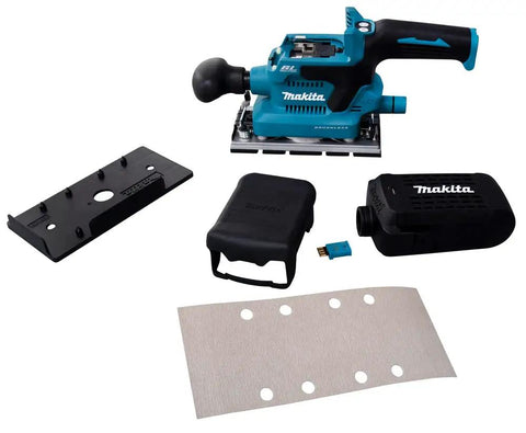 Badass Brushless Orbital Finishing Sander With Push Button Three Stage Electronic Speed And High Orbit Rate For Slick Wood Smoothing And Fast Prep Work Tool Only with attachments and dust port kit.
