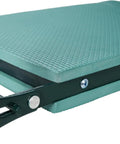 Close-up of Kneeler And Seat Bench For Gardening with Foldable Stool, 10 Inch Wide EVA Foam Pad, steel frame detail visible.