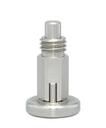 Rock Solid Kickass Index Plunger Spring Pin With Heavy Duty Locating Bolt Fine And Coarse Thread M10 M12 Single Piece Without Nut, silver metal finish