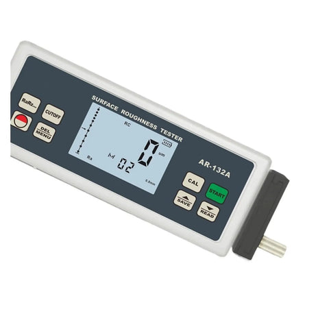 Professional Grade Digital Surface Roughness Tester featuring Hella Precise Ra And Rz Measurements for Heavy Duty Industrial Finish Checking and No Cap Quality Control Tracking, model AR-132A.