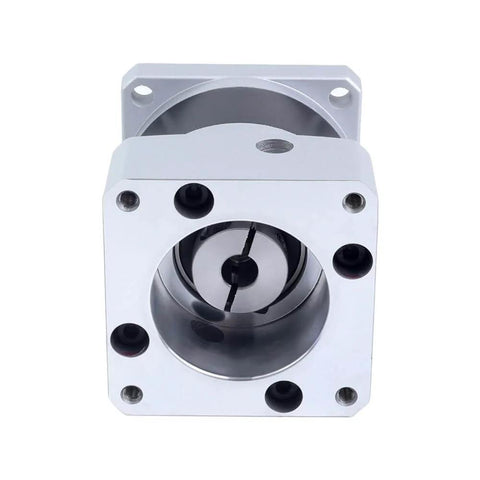 Front view of 10:1 Planetary Gearbox For Nema 23 Stepper Motors With 8mm Shaft And 20-25mm Shaft Length 57mm Flange 30 Arcmin Backlash