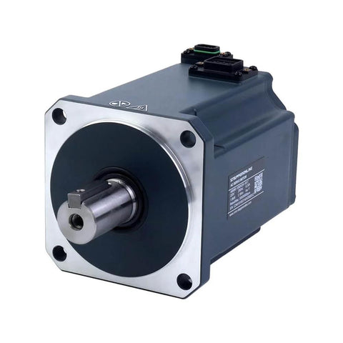 Front view of AC Servo Motor Kit EtherCAT A6 Series 1000W Servo Motor with 3000 RPM and 3.18 Nm Torque, featuring an IP67 enclosure.